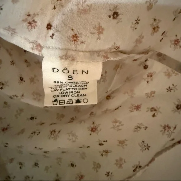 Doen palmera top in cream parc monceau NWOT - Picture 6 of 7